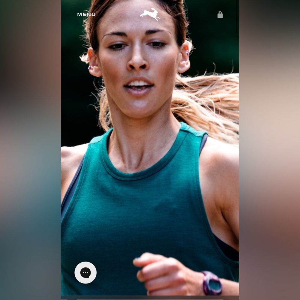 Tracksmith Harrier Performance Run Tank Women’s XS, Green